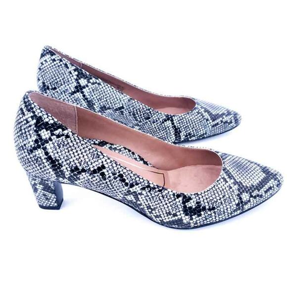 NEW Vionic Madison Mia Snakeskin Print Heels Pumps Comfort Orthotic Shoes Size 6 - Picture 2 of 4